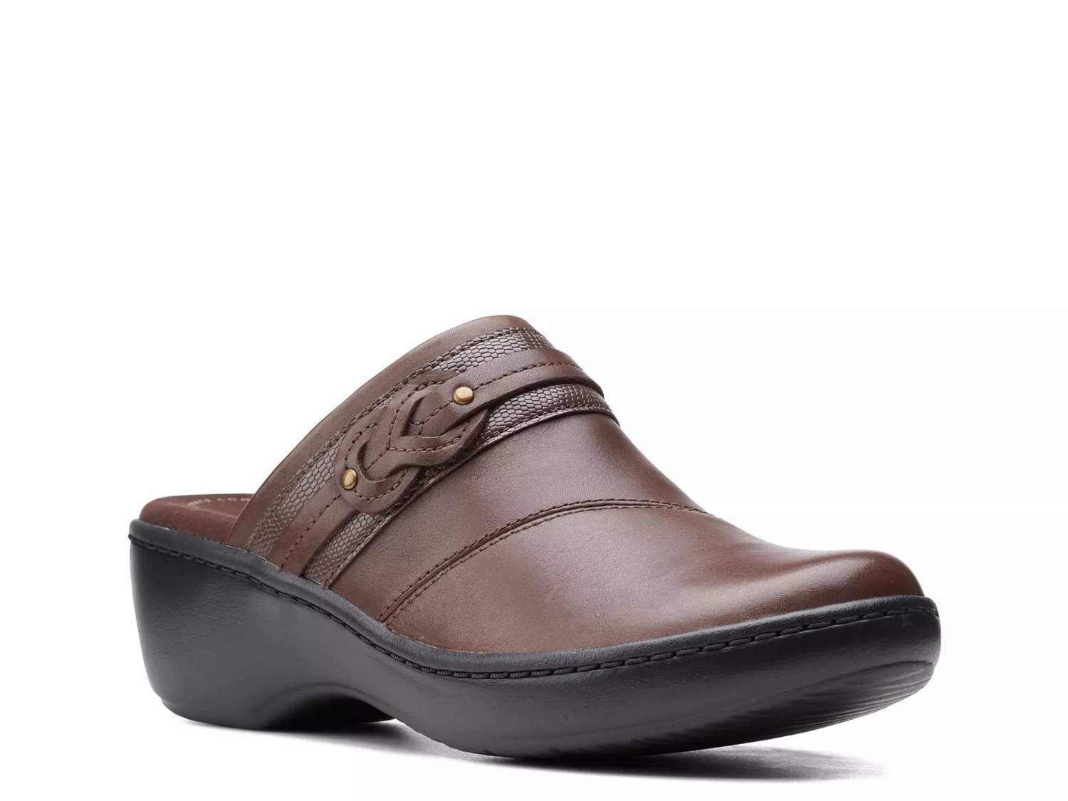 low heel clarks clogs