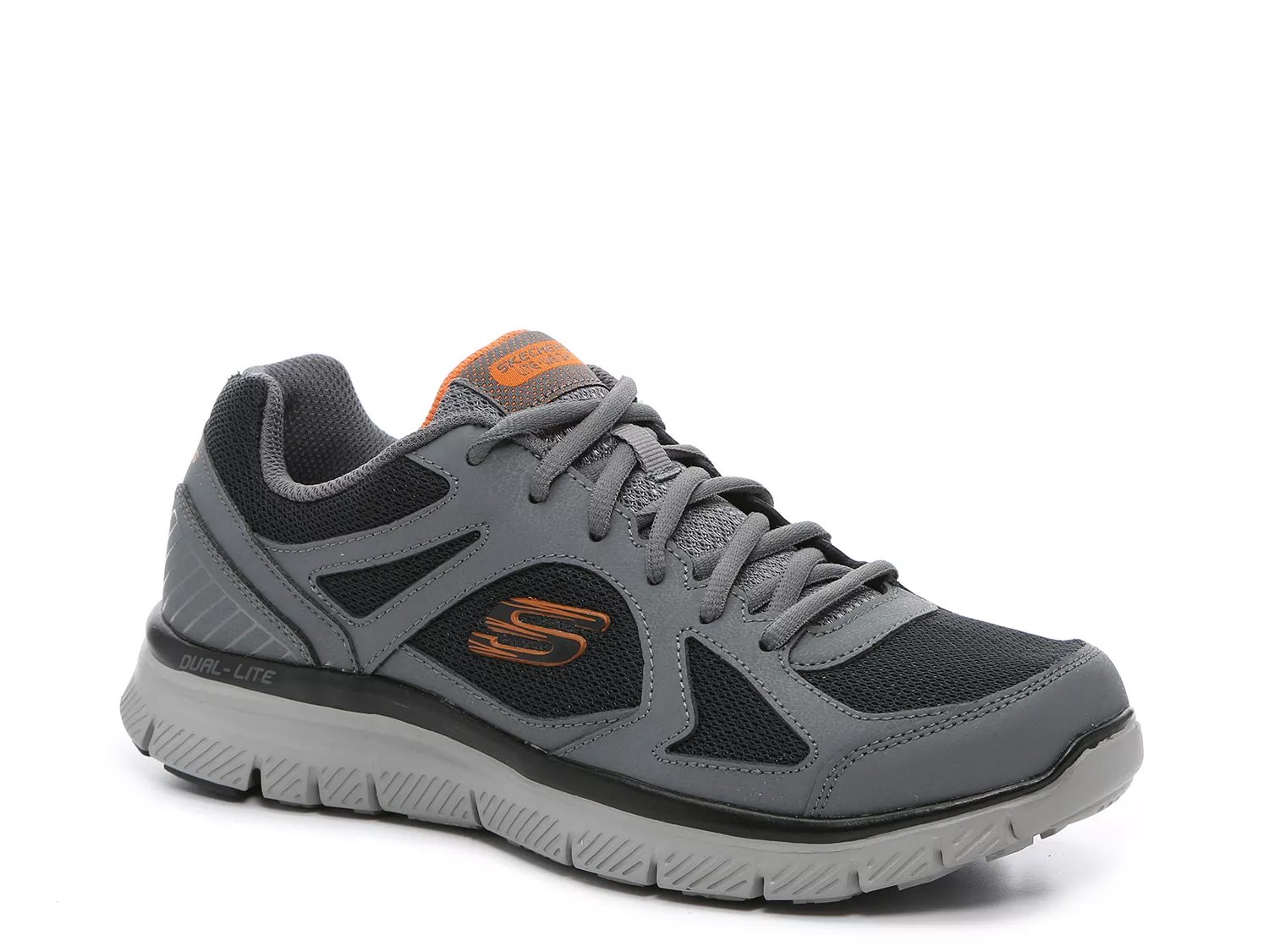 skechers dual lite mens black