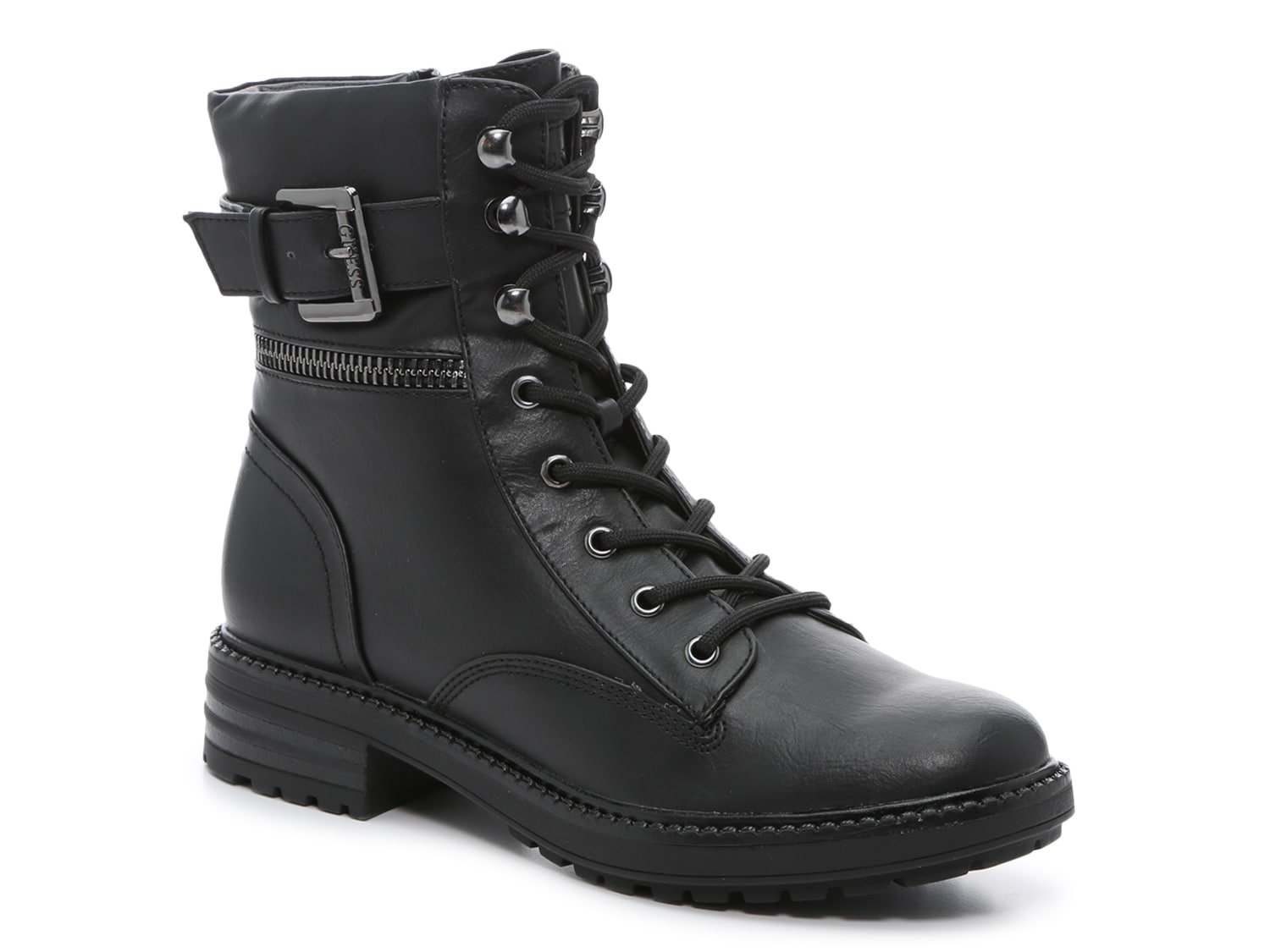 black guess combat boots