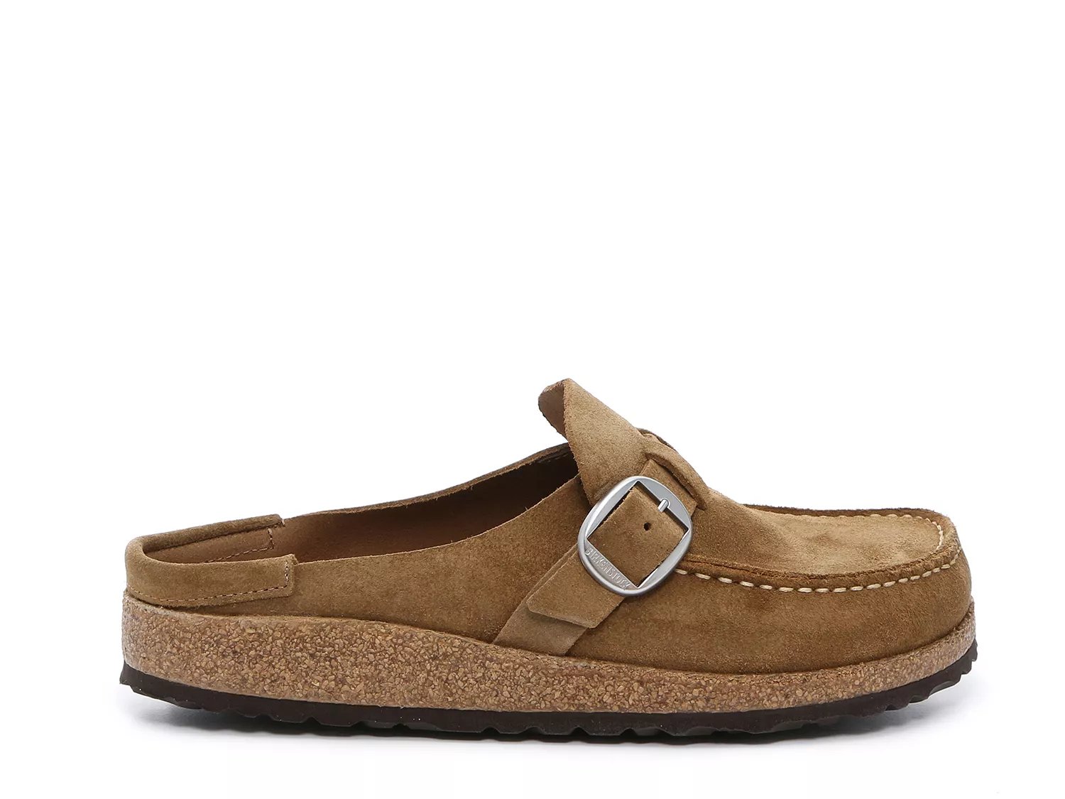 women's buckley suede buckle detail clogs