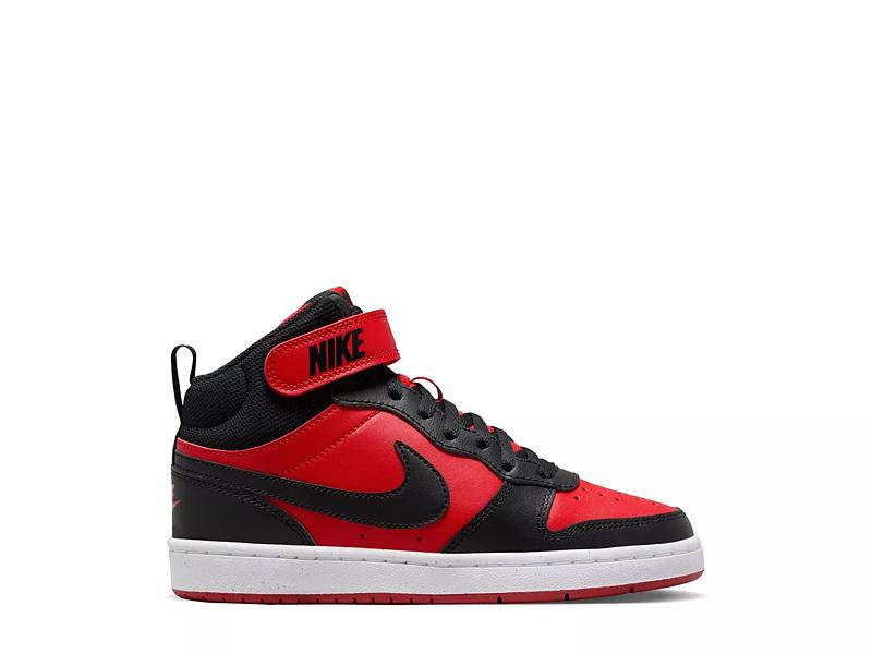 High tops mens red and black best sale