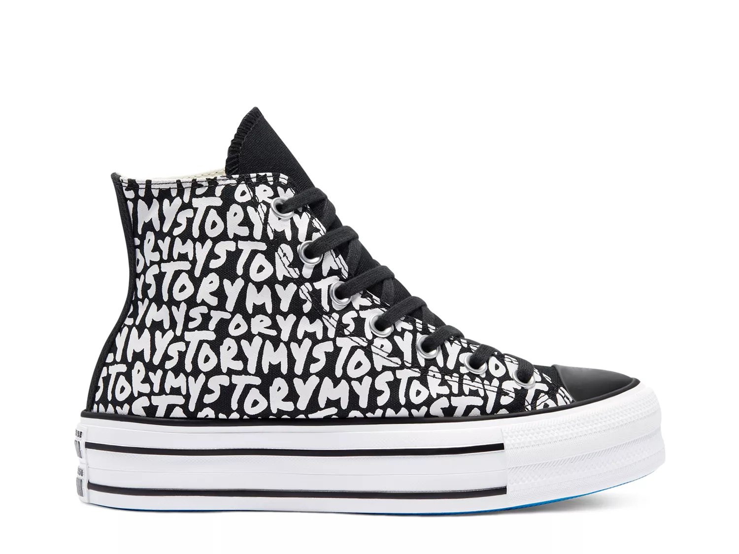 dsw black converse