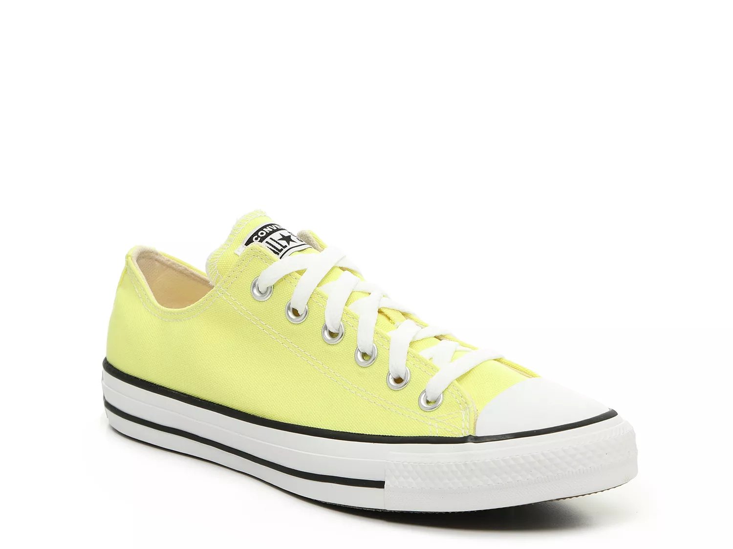 Yellow low hot sale cut converse