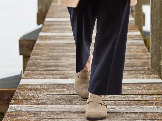 Birkenstock platform clogs top