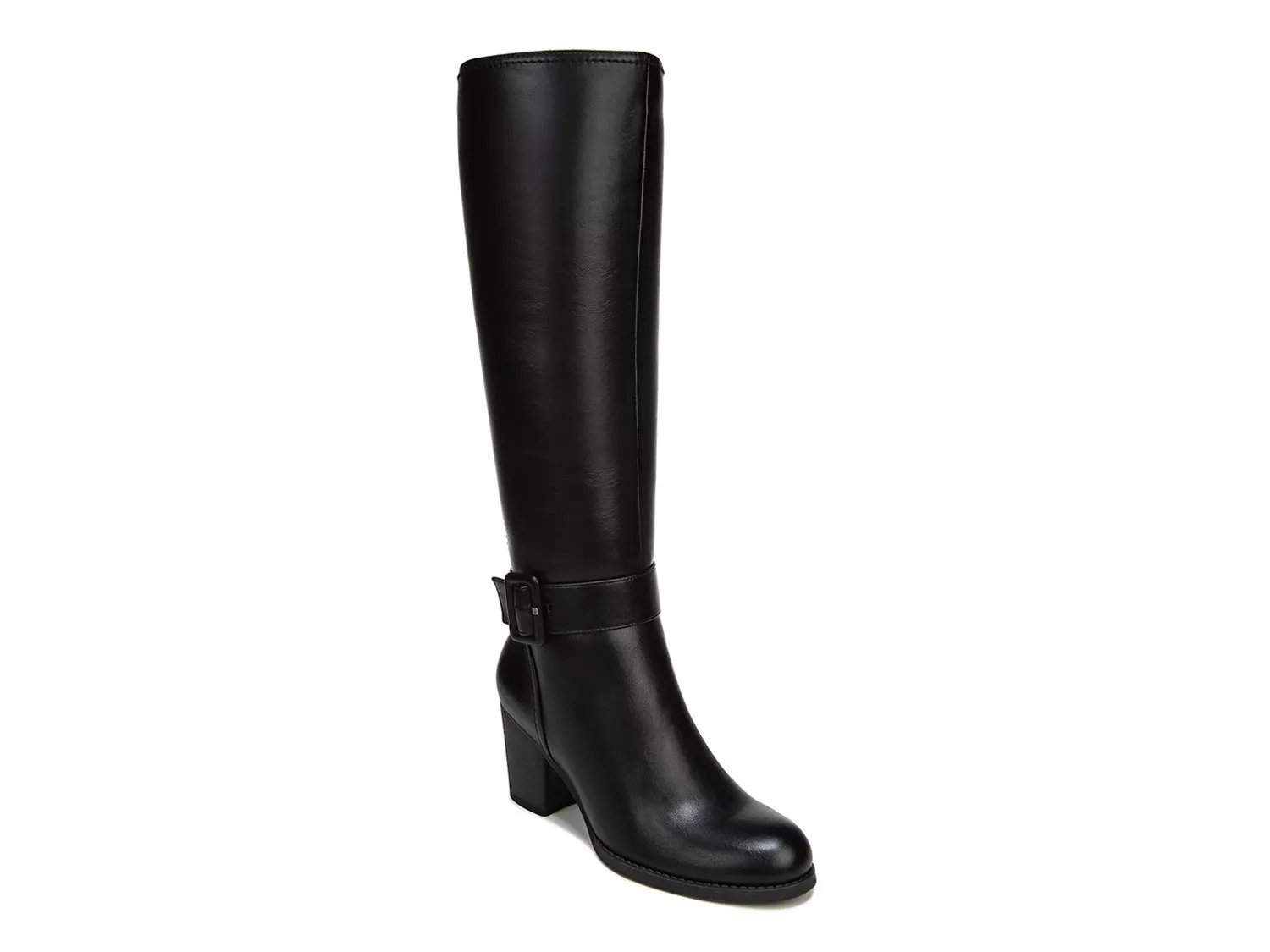 naturalizer black leather boots