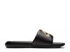 Mens nike slides black best sale and gold