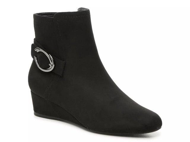 Dsw black wedge booties on sale
