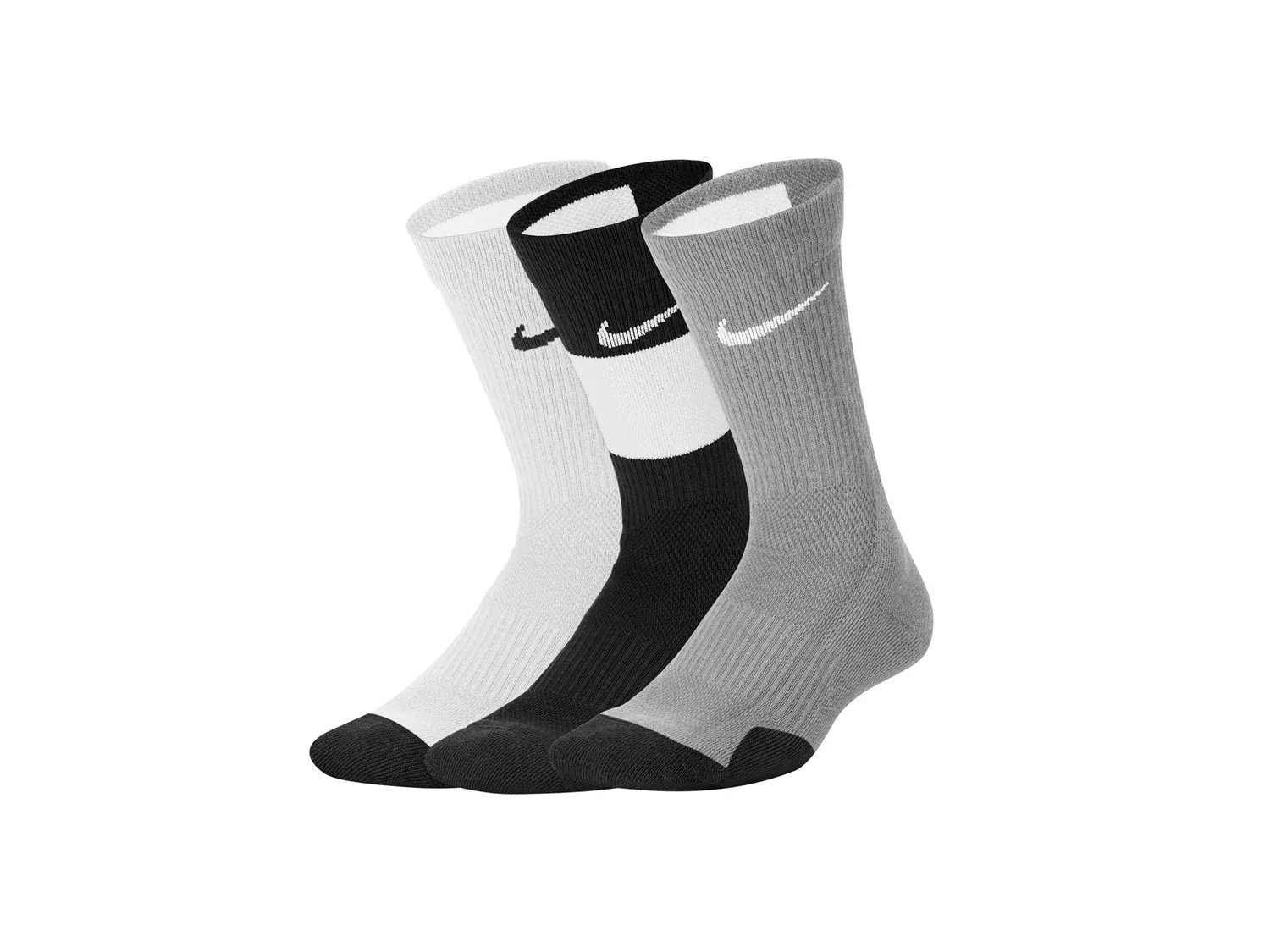  Elite Kids' Basketball Crew Socks - 3 Pack 