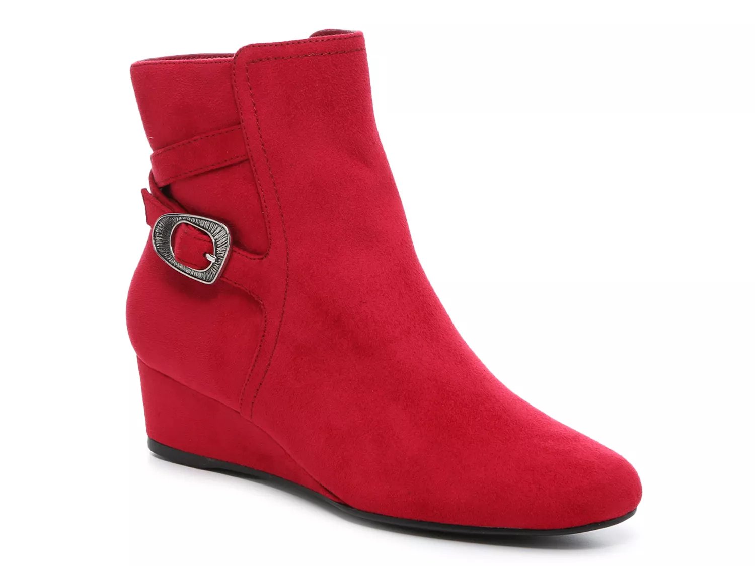 dsw red wedge shoes