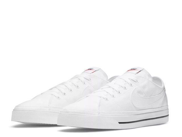 White canvas nikes store