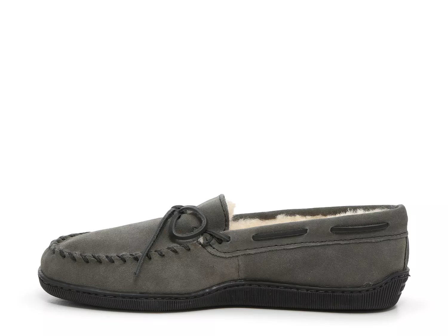 minnetonka men's sheepskin hardsole moc
