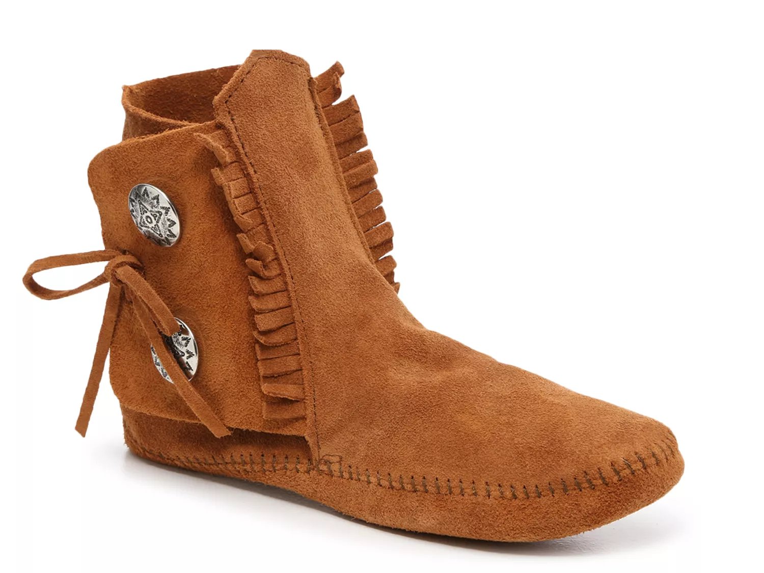 Minnetonka Two Button Softsole Bootie Slipper - Free Shipping | DSW