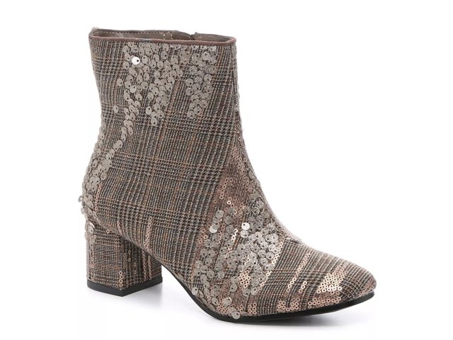 Silver booties store dsw
