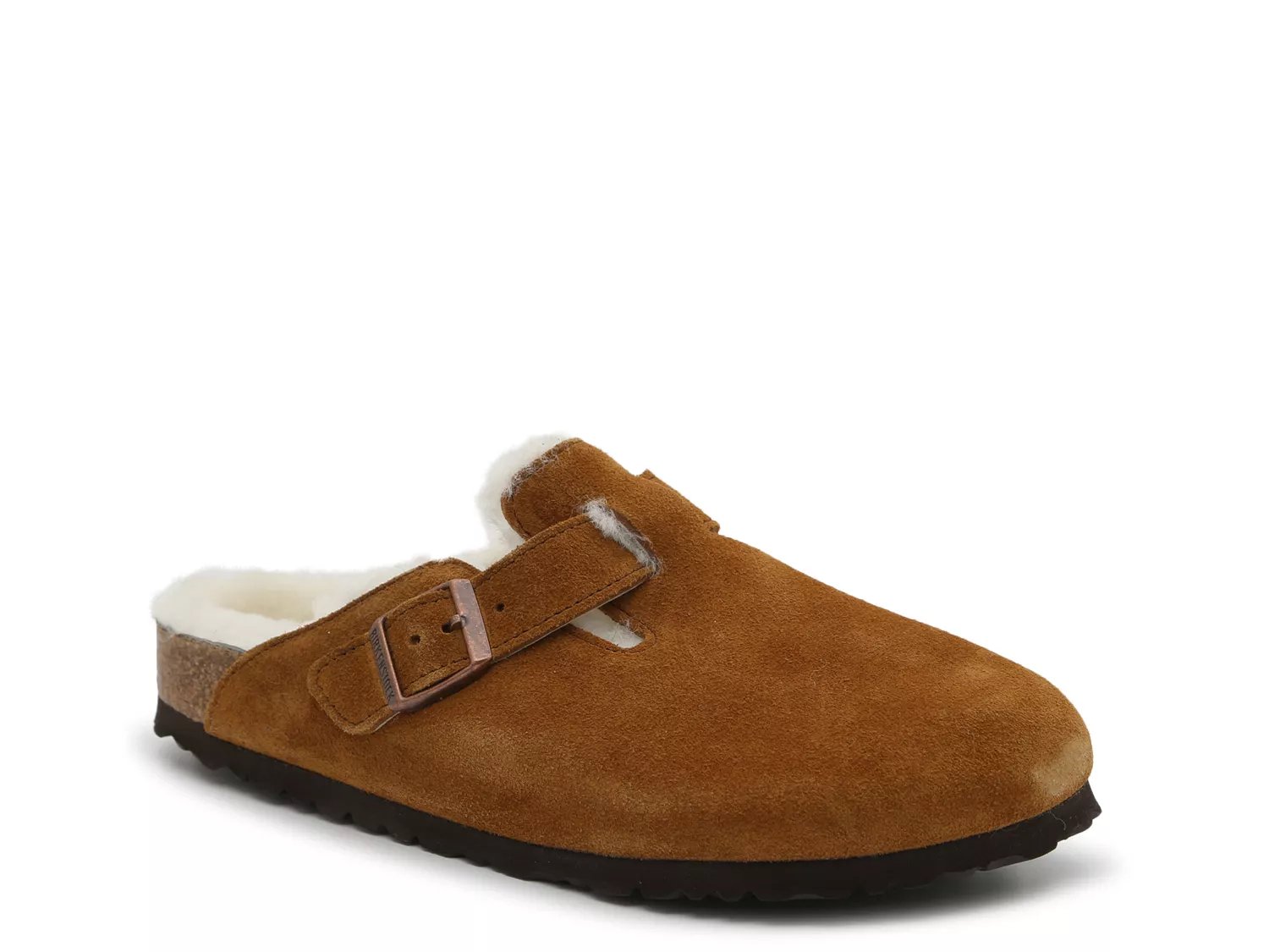 Men's shoes Birkenstock Boston Suede Leather Mink