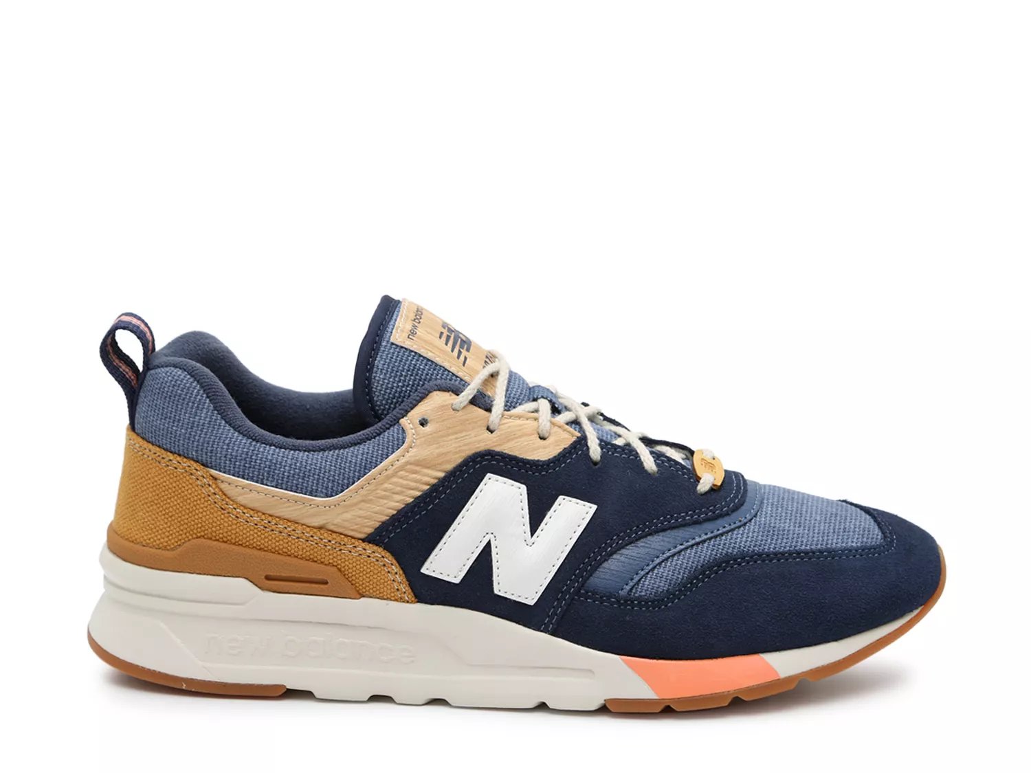 new balance men's 997h shoes tan with blue