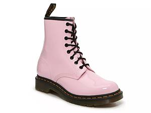 Womens pink deals combat boots