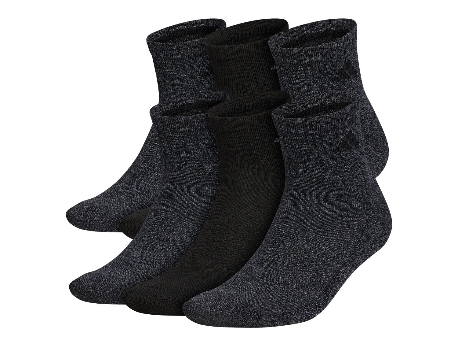 adidas Cushioned Men's Ankle Socks - 6 Pack - Free Shipping