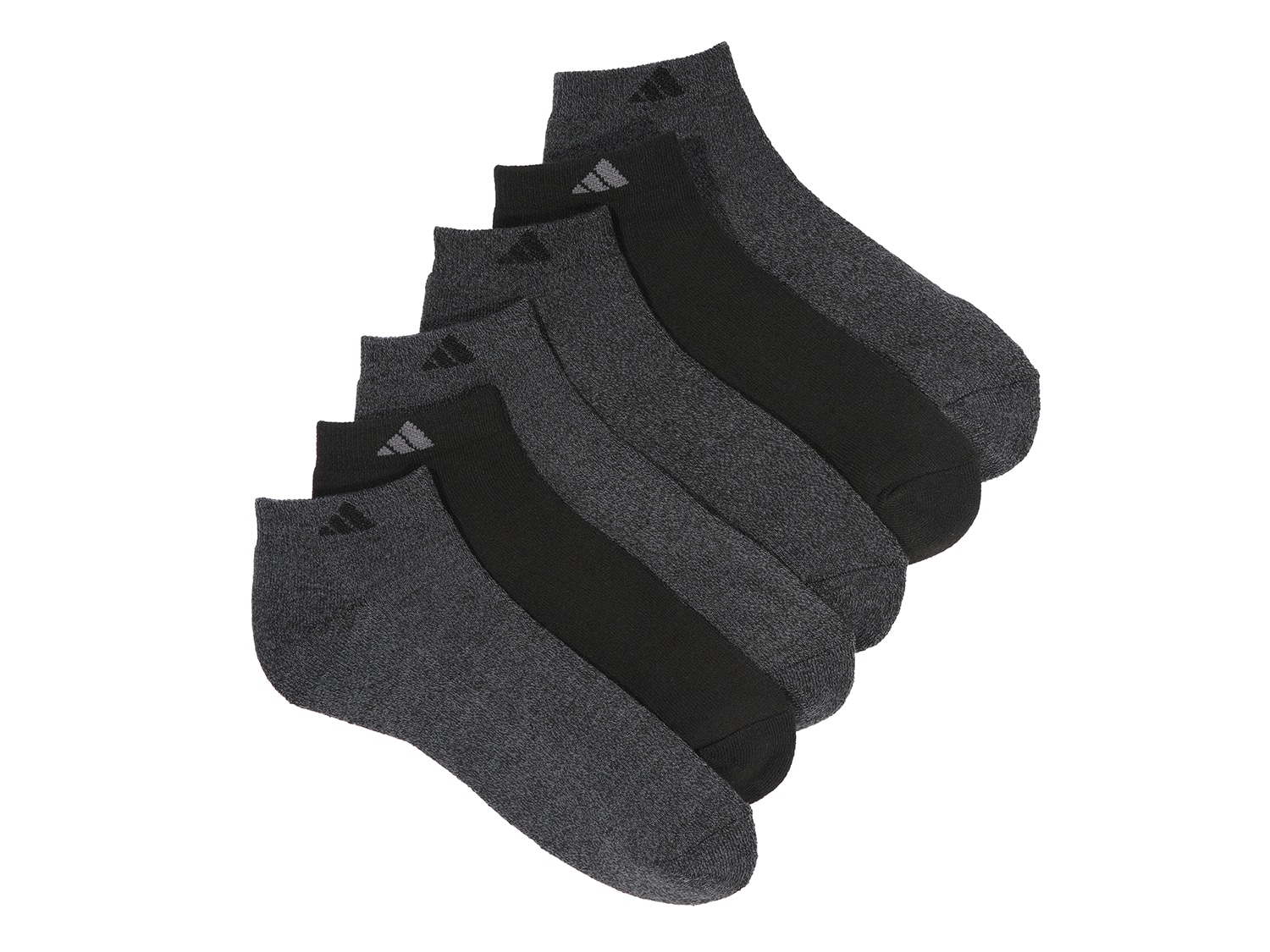  Cushioned Men's No Show Socks - 6 Pack 