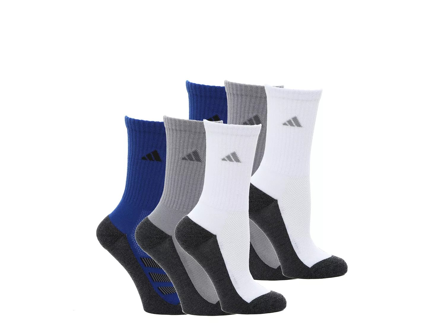  Angle Stripe Kids' Crew Socks - 6 Pack 