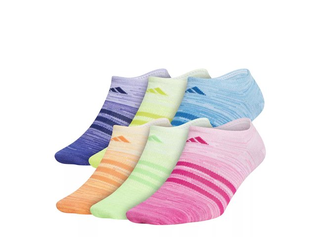 adidas Superlite Kids No Show Socks 6 Pack Free Shipping DSW