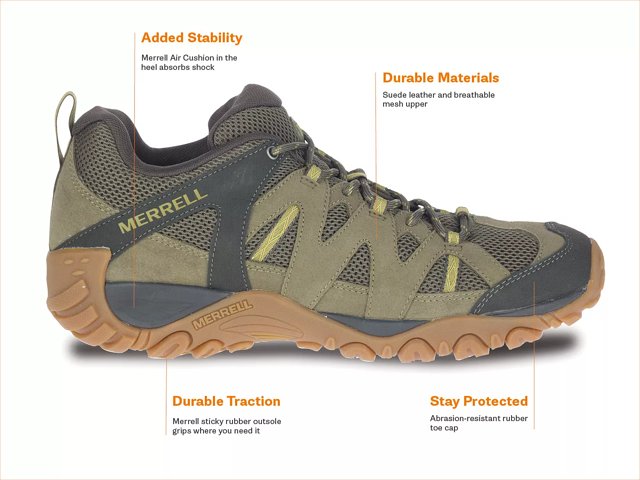 Mens Merrell Oakcreek Low Trail Waterproof Espresso