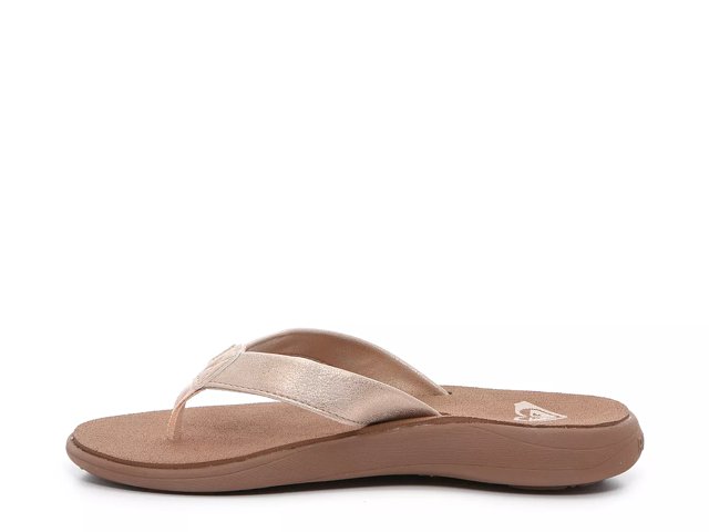 Roxy rose gold flip best sale flops