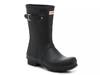 black matte rain boots