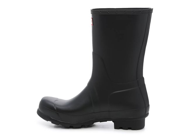 Short matte black hunter boots on sale