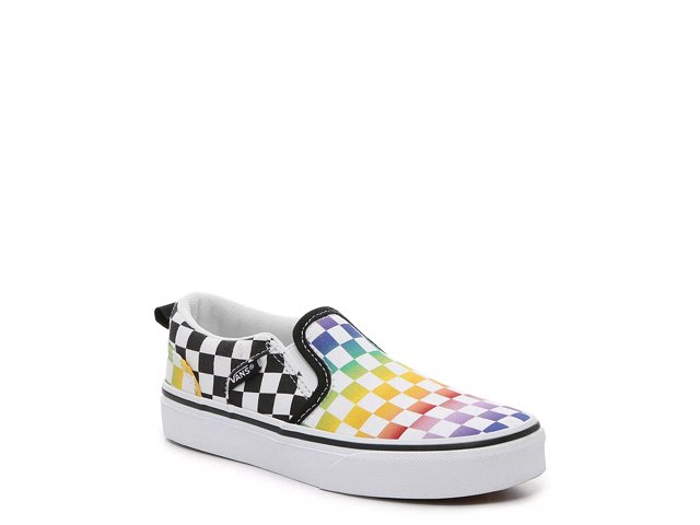 Vans Asher Rainbow Slip-On Sneaker - - Free Shipping DSW