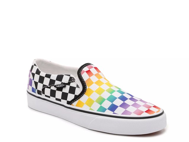Dsw checkered discount vans womens