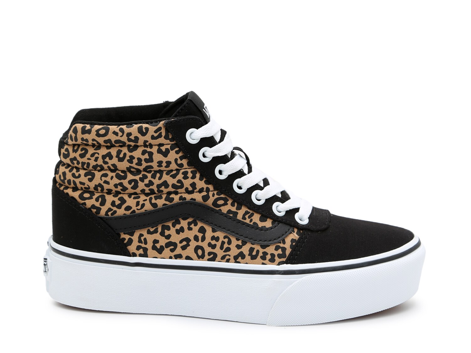 vans ward platform sneaker leopard