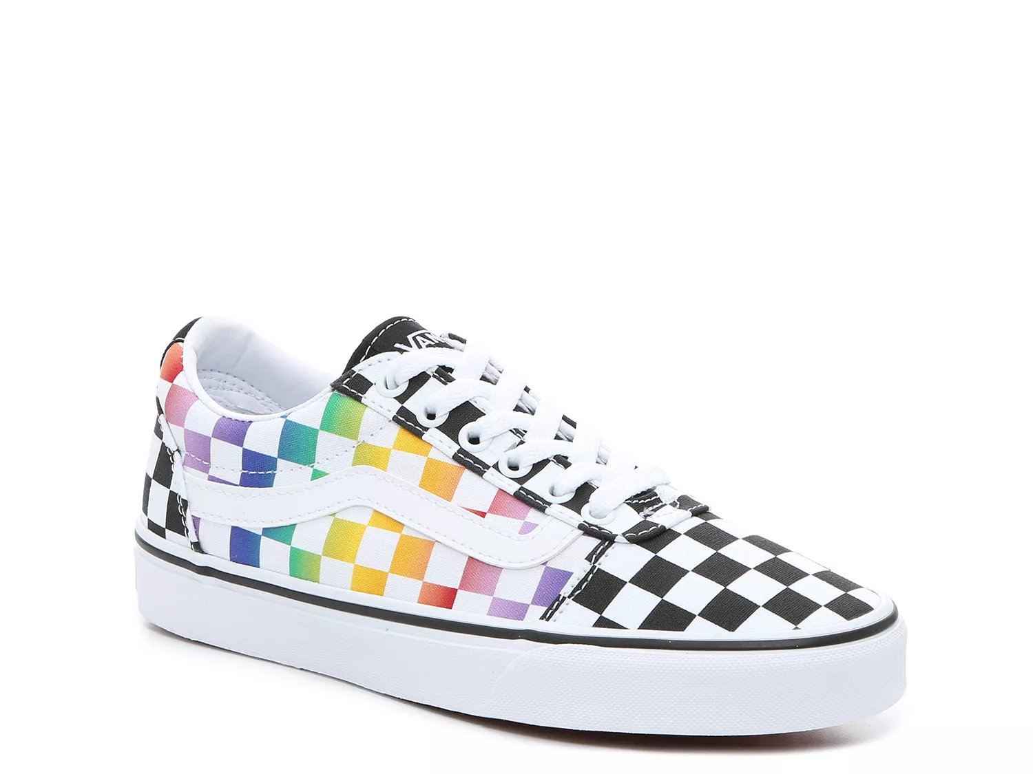 dsw rainbow vans