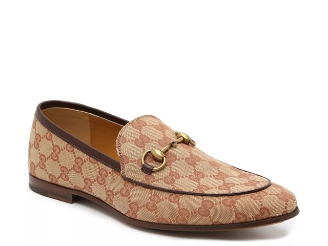 Brown Leather Gucci Jordaan Loafer