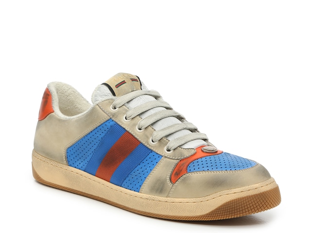Gucci Sneakers Brown, Orange, and Blue