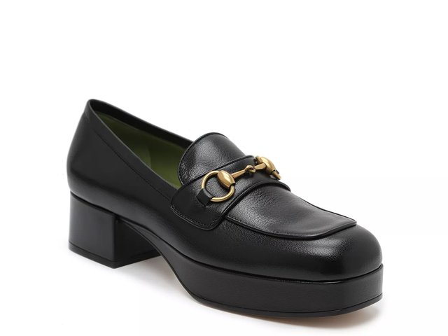 Gucci leather platform loafers cheap