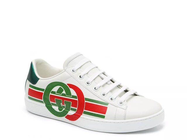 Gucci, Shoes, Mens Gucci Ace Sneaker White W Greenred