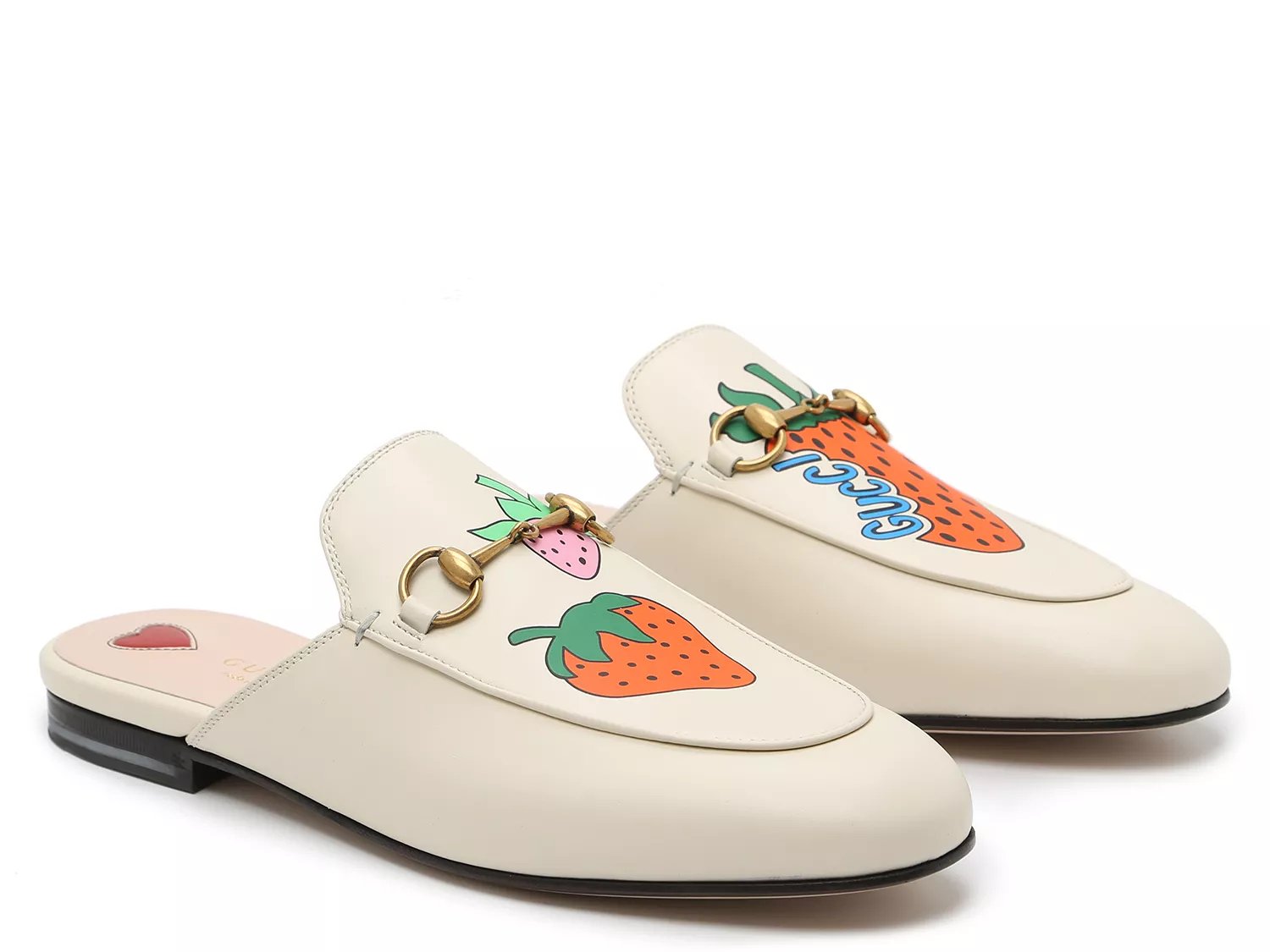 gucci strawberry mules