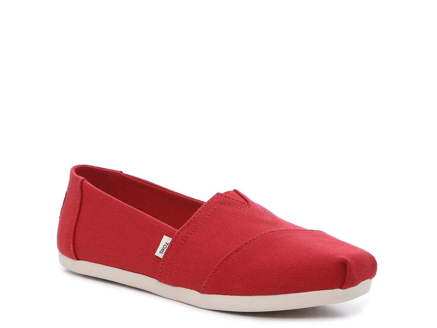 red slip on womens shoes