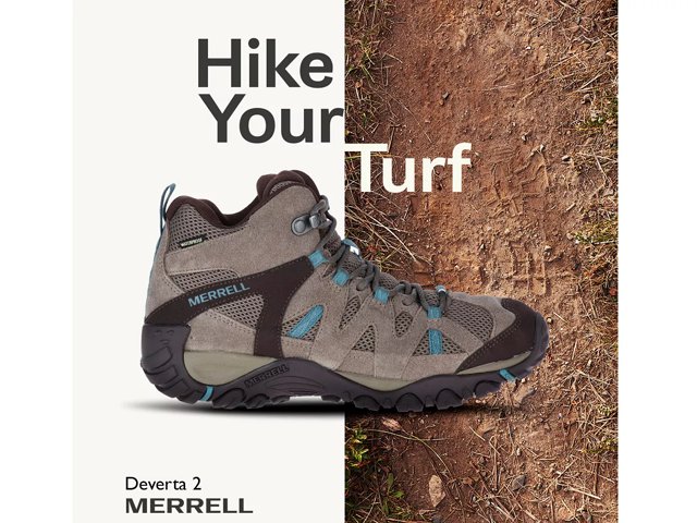 Merrell Zapatos de senderismo Deverta 2 para mujer, Carbón vegetal