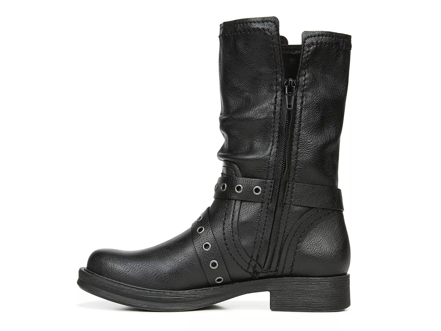 faith black biker boots