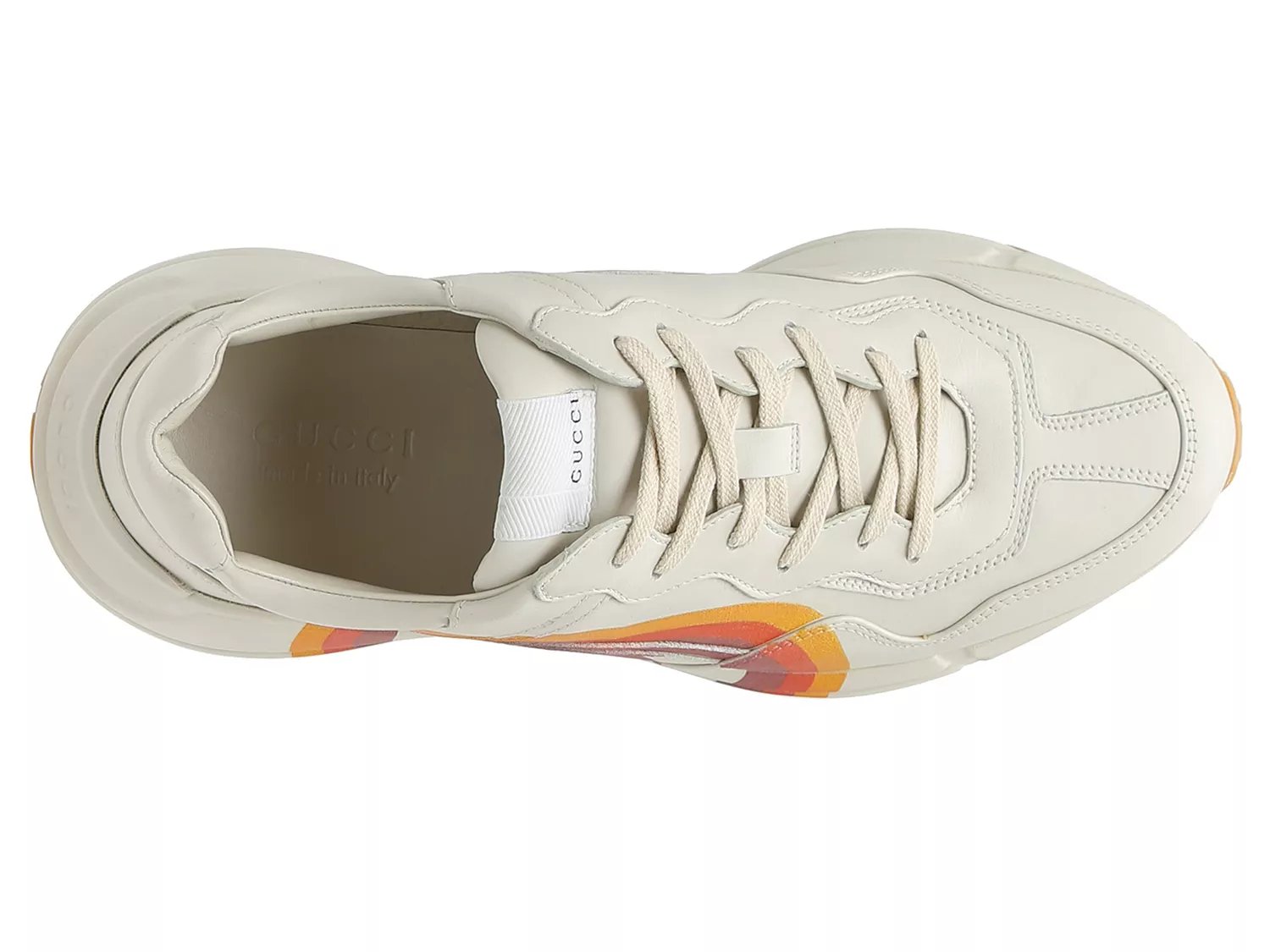 men's rhyton leather sneaker with wave