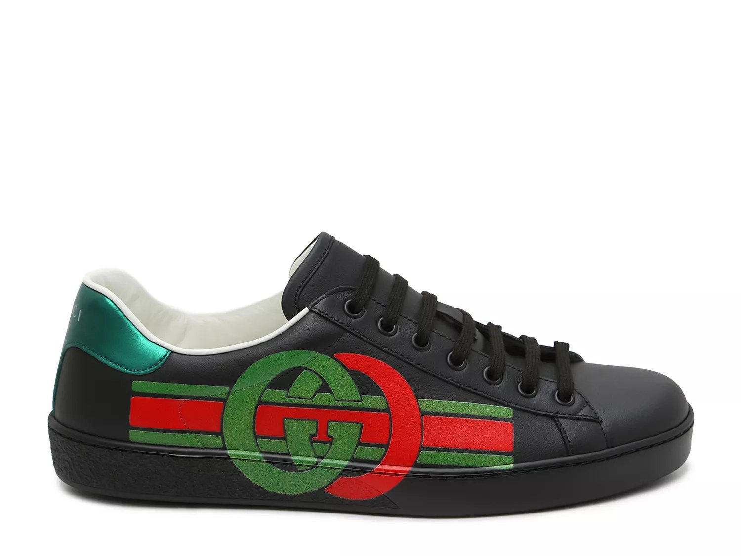 gucci new ace perforated leather sneakers