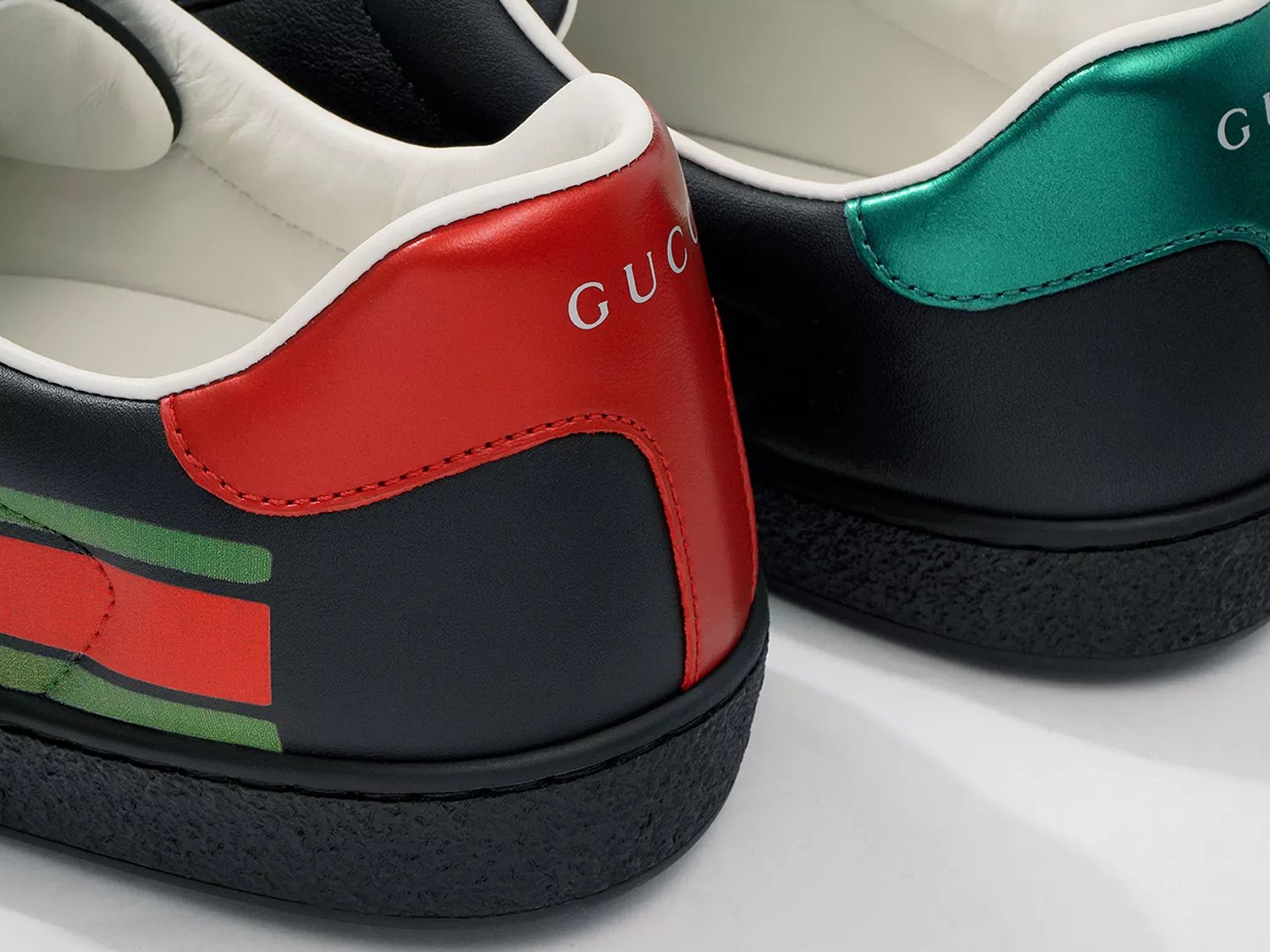 new ace perforated logo sneaker gucci