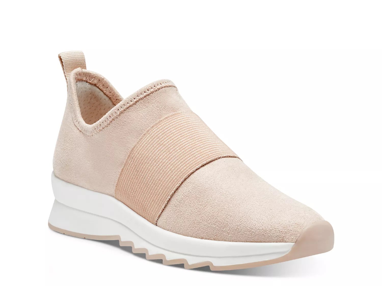 light pink slip on sneakers