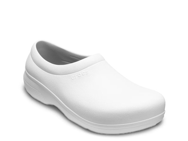 Crocs On The Clock Work Slip On Women s