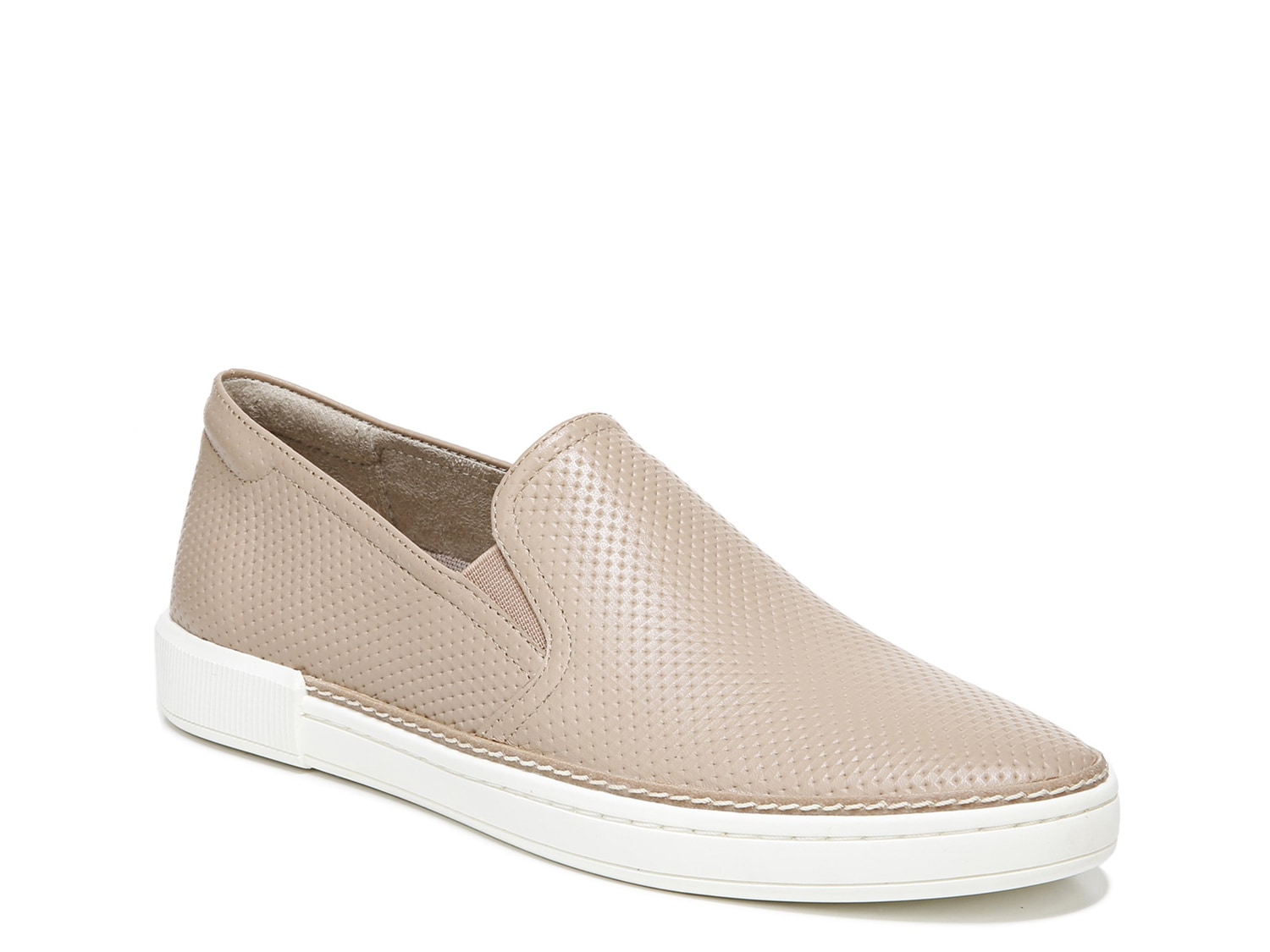 womens tan leather slip on sneakers