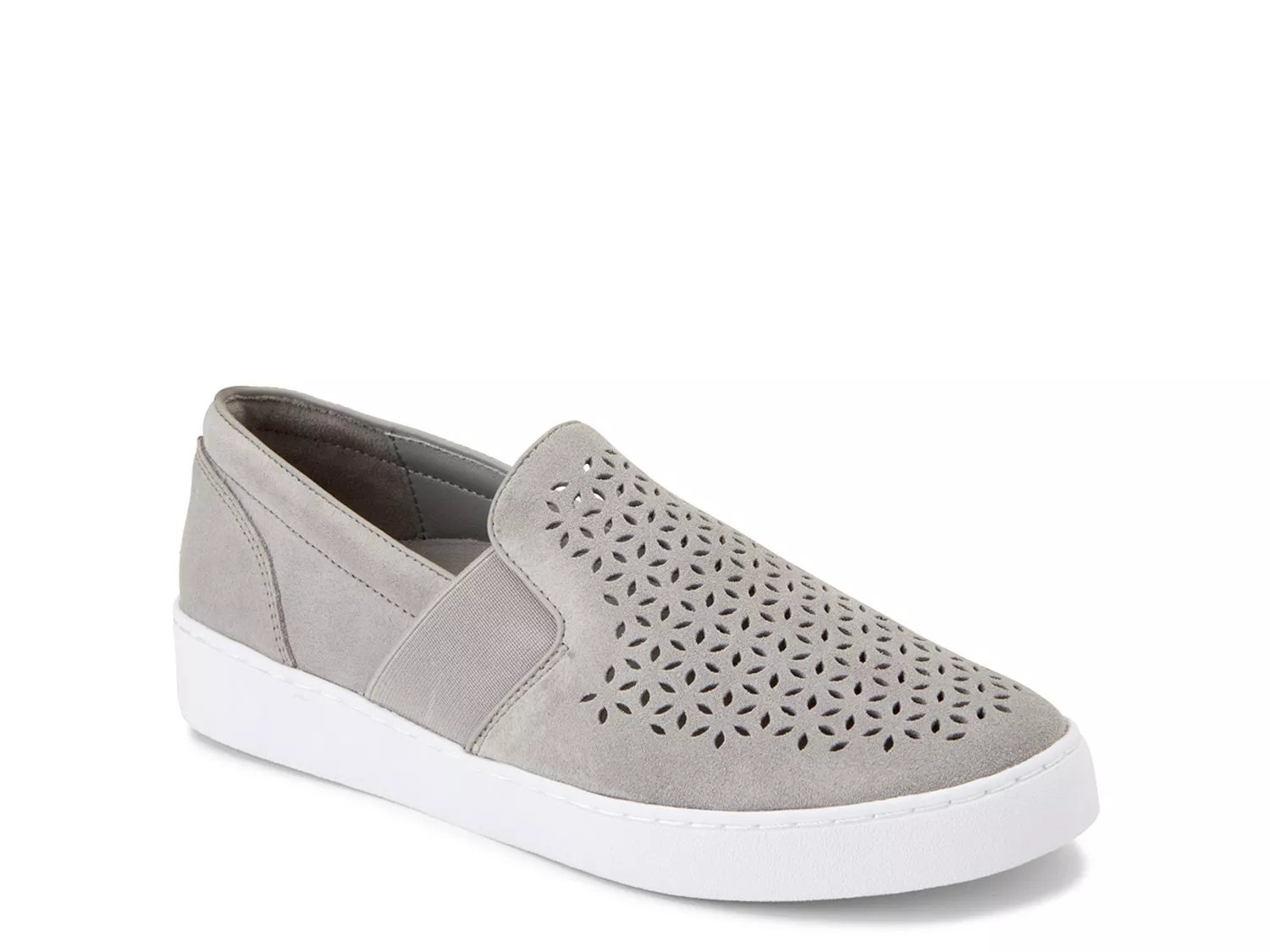 gray slip on tennis shoes