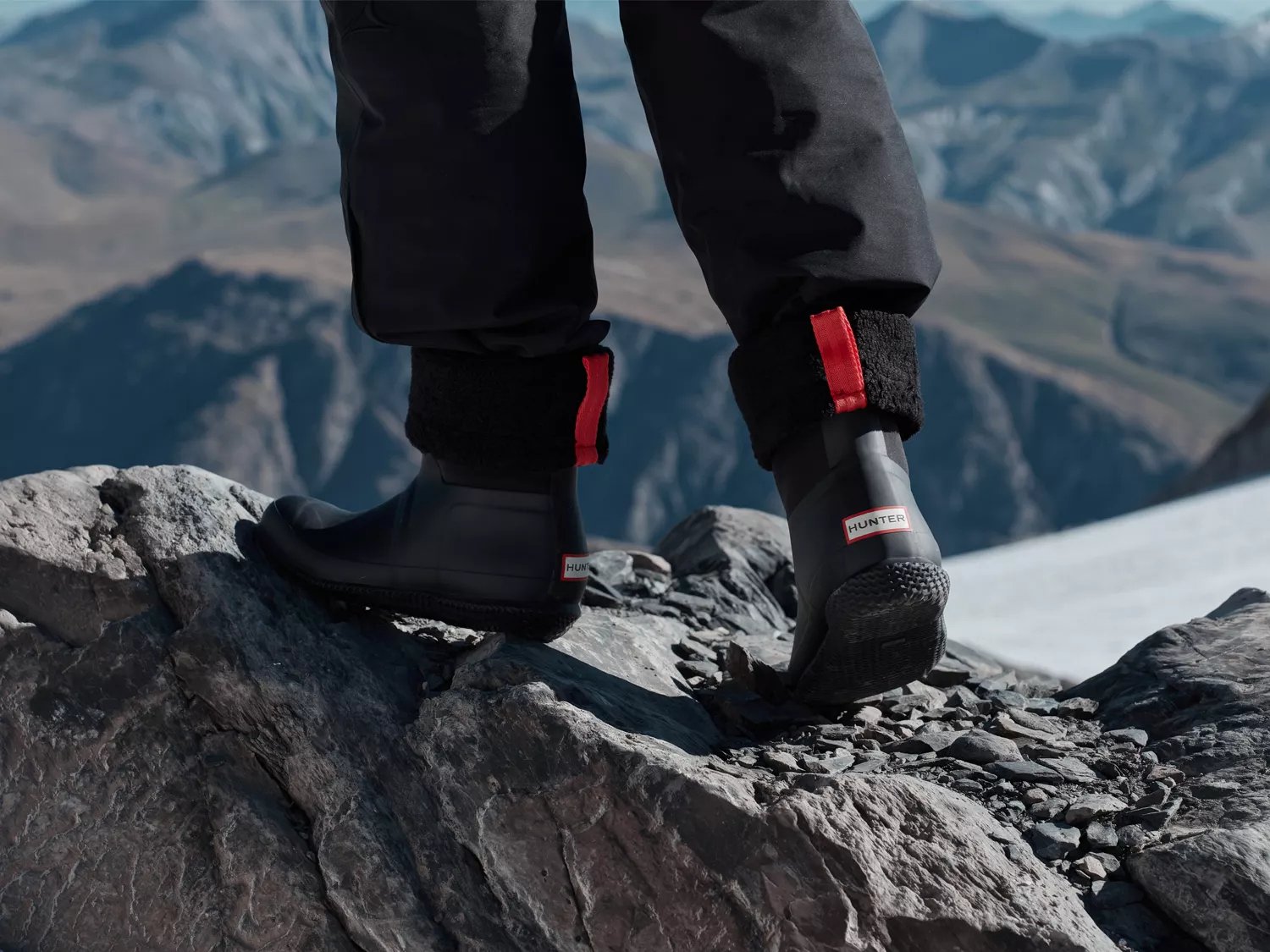 hunter roll top sherpa boots