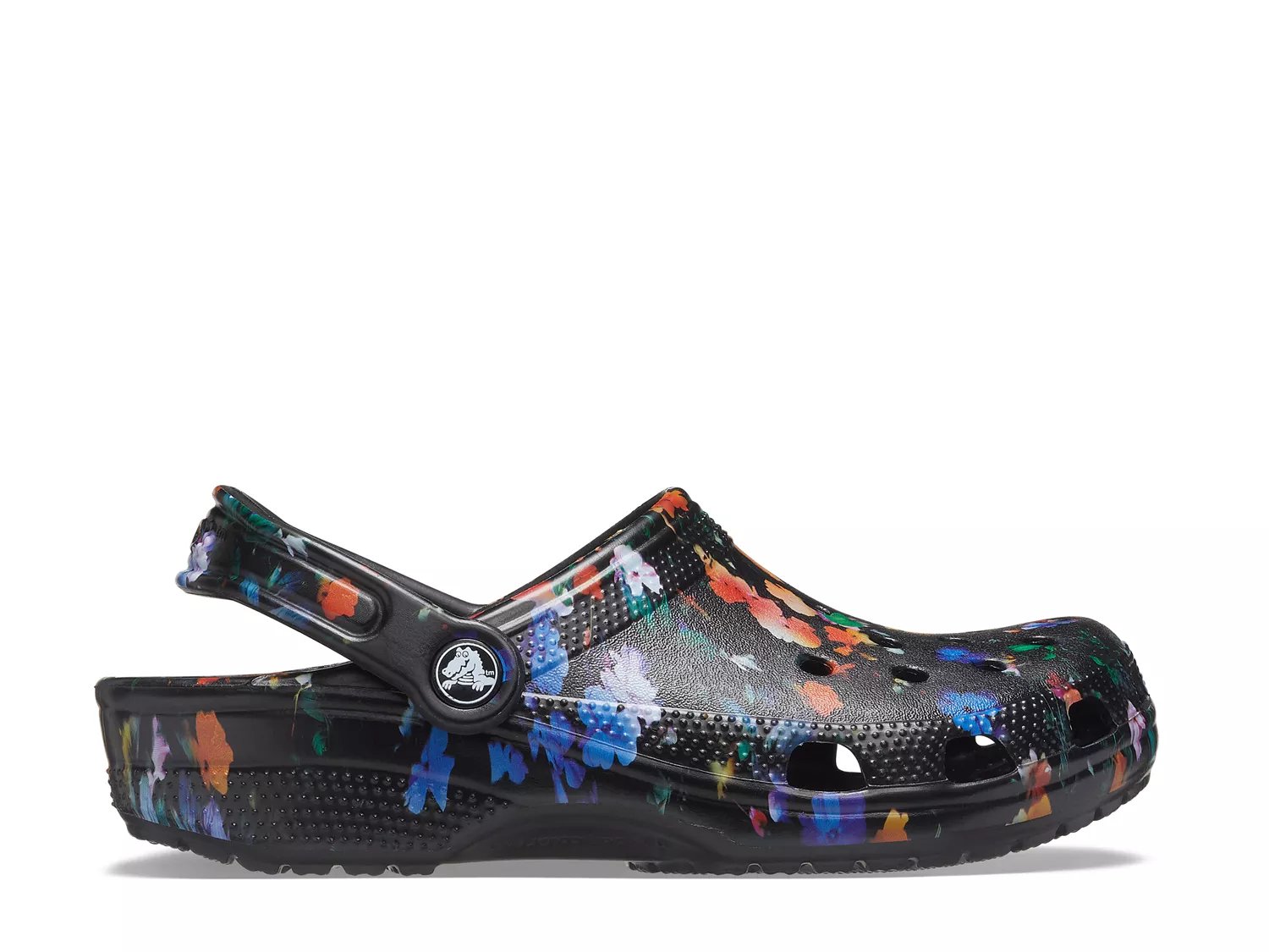 crocs floral slides