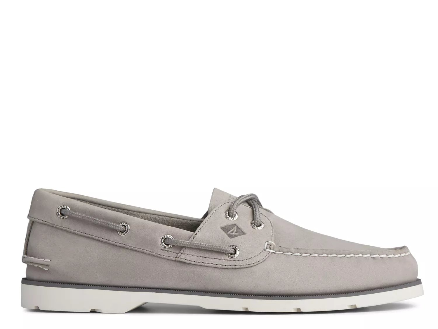 mens gray boat shoes